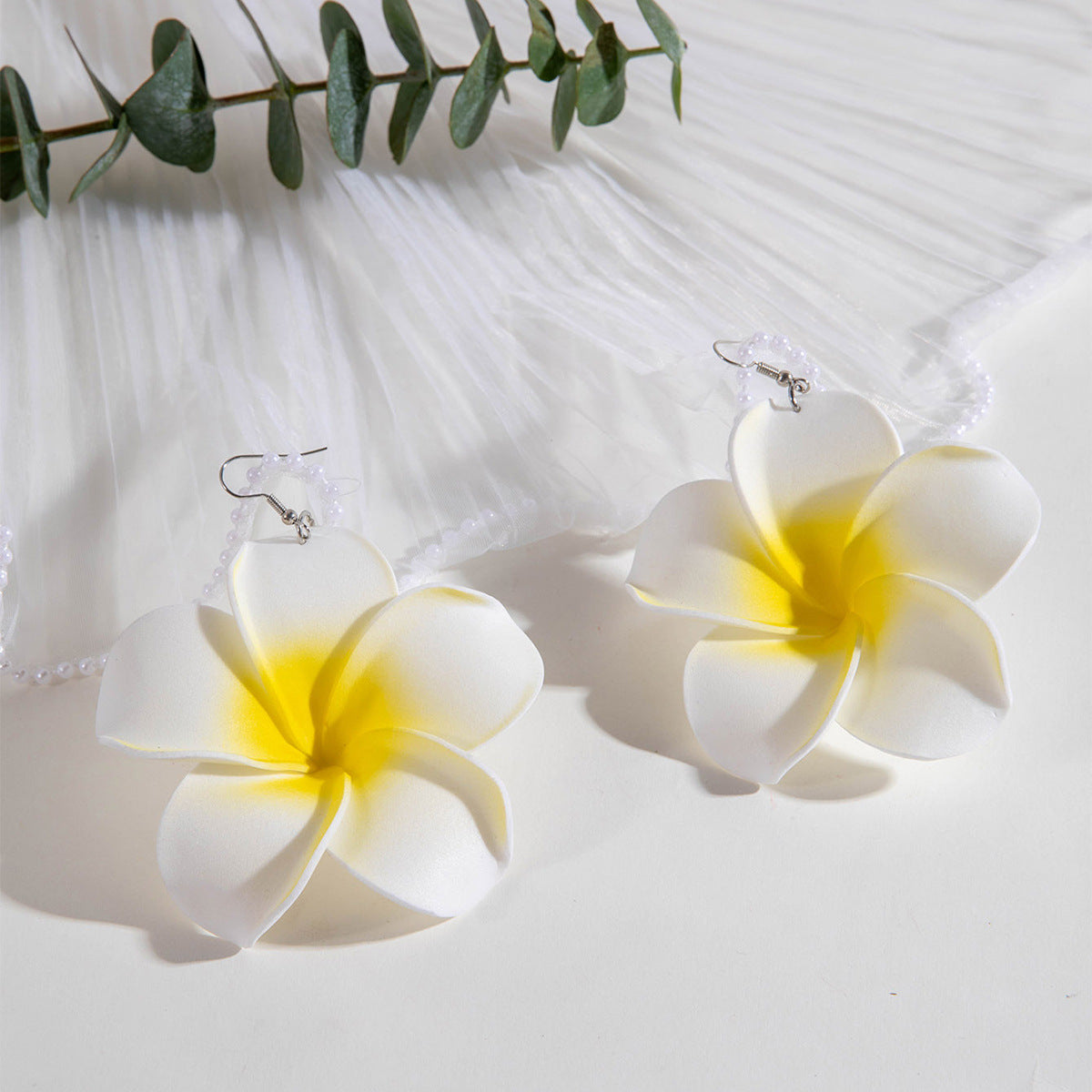 Wholesale 2PCS/Pack color flower sunflower earrings  tulip flower earrings earrings
